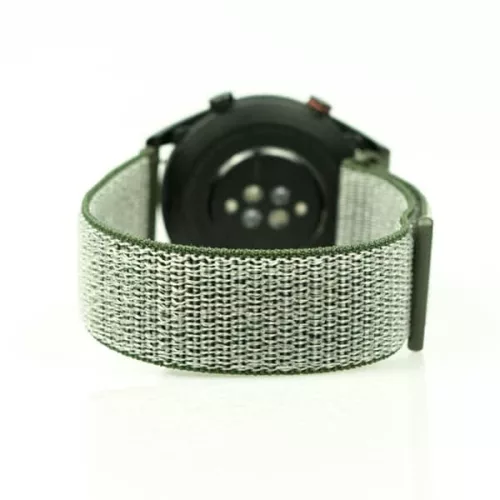 MYBANDZ Tépőzáras rugalmas szövet óraszíj / olivazöld / 20mm