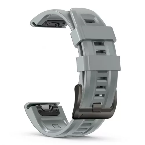 MYBANDZ Sportos szilikon óraszíj - szürke (Garmin 26mm QF)
