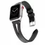 Apple Watch lélegző bőróraszíj /fekete/ - 40/41 és 42mm