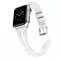 Apple Watch lélegző bőróraszíj /fehér/ - 40/41 és 42mm