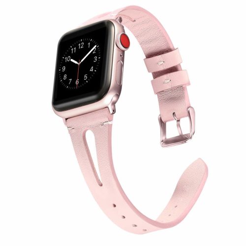 Apple Watch lélegző bőróraszíj /pink/ - 42/44/45/49mm