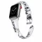 Apple Watch lélegző bőróraszíj /virágmintás/ - 40/41 és 42mm