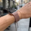 Apple Watch csatos milánói fém óraszíj /pink-arany/ 40/41 és 42mm