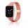 Apple Watch csatos milánói fém óraszíj /pink-arany/ 44/45/46/49 mm