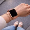 Apple Watch csatos milánói fém óraszíj /rosegold/ 44/45/46/49 mm