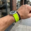 MYBANDZ Sportos szilikon óraszíj - /lime/ 22mm