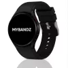 MYBANDZ Szilikon óraszíj Galaxy Watch 4-5-6-7/fekete-rés nélkül/ 20mm
