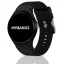 MYBANDZ Szilikon óraszíj Galaxy Watch 4-5-6-7/fekete-rés nélkül/ 20mm