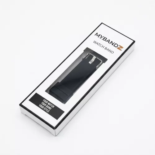 MYBANDZ Szilikon óraszíj Galaxy Watch 4-5-6-7/fekete-rés nélkül/ 20mm