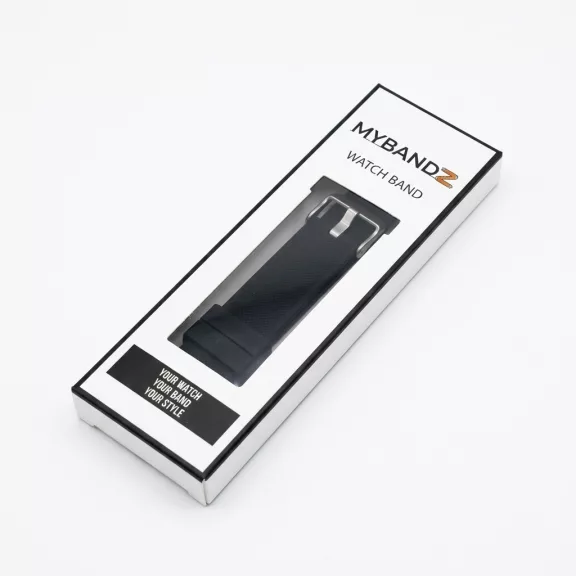 MYBANDZ Szilikon óraszíj Galaxy Watch 4-5-6-7/fekete-rés nélkül/ 20mm