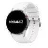 MYBANDZ Szilikon óraszíj Galaxy Watch 4-5-6-7/fehér-rés nélkül/ 20mm