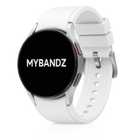   MYBANDZ Szilikon óraszíj Galaxy Watch 4-5-6-7/fehér-rés nélkül/ 20mm