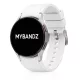 MYBANDZ Szilikon óraszíj Galaxy Watch 4-5-6-7/fehér-rés nélkül/ 20mm