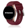 MYBANDZ Szilikon óraszíj Galaxy Watch 4-5-6-7/piros-rés-nélüli/ 20mm