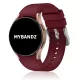 MYBANDZ Szilikon óraszíj Galaxy Watch 4-5-6-7/piros-rés-nélüli/ 20mm