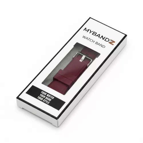 MYBANDZ Szilikon óraszíj Galaxy Watch 4-5-6-7/piros-rés-nélüli/ 20mm