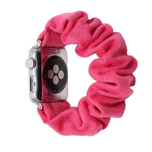Apple Watch  scrunchie óraszíj-pink 42/44/45 és 49 mm