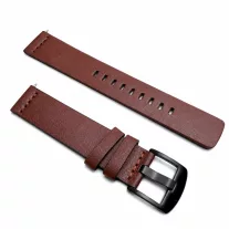   MYBANDZ Olasz prémium bőróraszíj / barna-fekete csattal / 18mm
