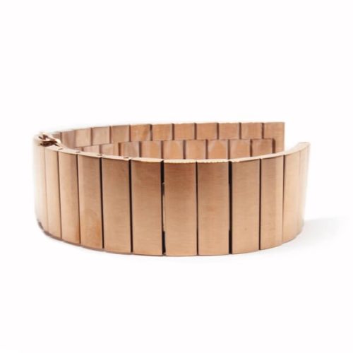 MYBANDZ Nagy láncszemes fém óraszíj / rosegold / 18mm