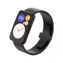   MYBANDZ Nagy láncszemes fém szíj /fekete/-Huawei Watch Fit 1