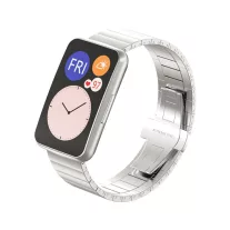   MYBANDZ Nagy láncszemes fém szíj /ezüst/-Huawei Watch Fit 1