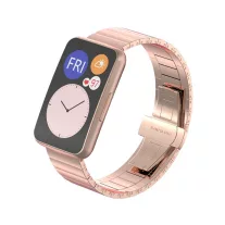   MYBANDZ Nagy láncszemes fém szíj /rosegold/-Huawei Watch Fit 1