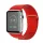 Apple Watch mágneses bőróraszíj /piros/ 44/45/46/49 mm