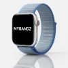 Apple Watch rugalmas szövet óraszíj /világoskék/ 44/45/46/49 mm