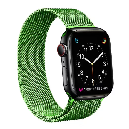Apple Watch milánói fém óraszíj /zöld/ 44/45/46/49 mm