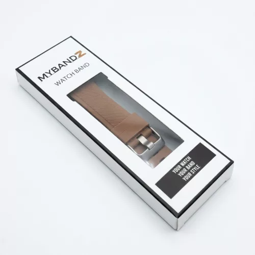 MYBANDZ Szilikon óraszíj /barna/ 22mm