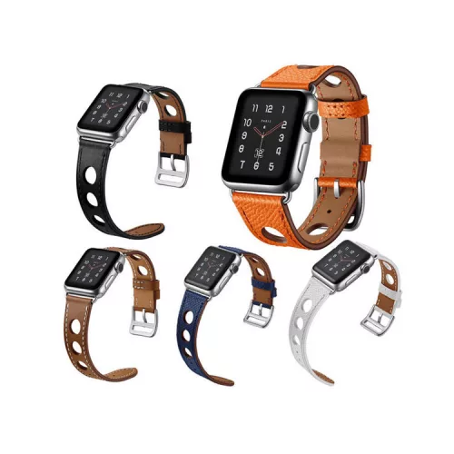 Apple Watch rally bőróraszíj /barna/ 44/45/46/49 mm
