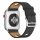Apple Watch rally bőróraszíj /fekete/ 42/44/45/49 mm