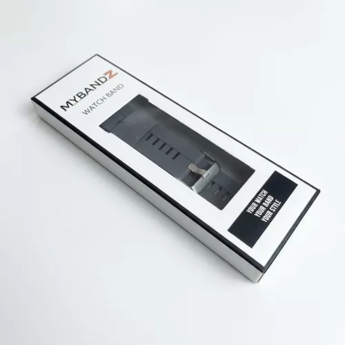 MYBANDZ Sportos szilikon óraszíj - /szürke/ 22mm