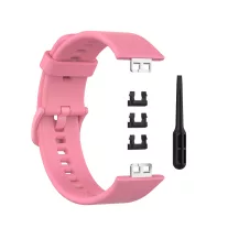   MYBANDZ Szilikon óraszíj fém csattal /pink/-Huawei Watch Fit 1