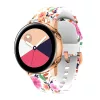 MYBANDZ Szilikon óraszíj rosegold csattal (virágmintás) / 22mm