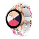 MYBANDZ Szilikon óraszíj rosegold csattal (virágmintás) / 22mm