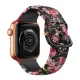 Apple Watch csatos szilikon óraszíj /black rose/ 44/45/46/49 mm