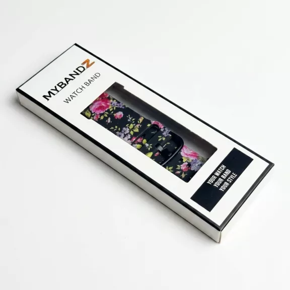 Apple Watch csatos szilikon óraszíj /black rose/ 40/41 és 42mm