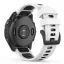 MYBANDZ Sportos két színű szilikon óraszíj - fehér-fekete (Garmin 20mm Quick Fit)