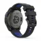 MYBANDZ Sportos két színű szilikon óraszíj - fekete-kék (Garmin 20mm Quick Fit)