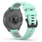 MYBANDZ Sportos két színű szilikon óraszíj - menta (Garmin 20mm Quick Fit)