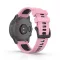 MYBANDZ Sportos két színű szilikon óraszíj - pink (Garmin 20mm Quick Fit)