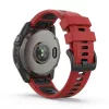 MYBANDZ Sportos két színű szilikon óraszíj - piros (20MM Quick Fit)