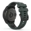 MYBANDZ Sportos két színű szilikon óraszíj - sötétzöld (22mm QuickFit )