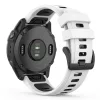 MYBANDZ Sportos két színű szilikon óraszíj - fehér-fekete (22mm QuickFit )