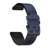 MYBANDZ Bőr és szilikon szíj - éjkék (22mm QuickFit )