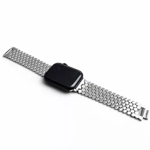 Apple Watch Róma fém óraszíj /ezüst/ 40/41 és 42mm