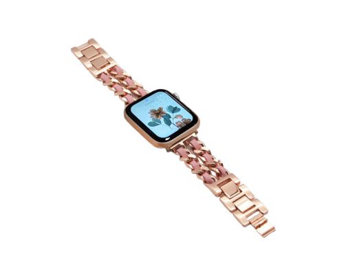 Apple Watch Dubaj óraszíj / rosegold-púder / 42/44/45/49 mm
