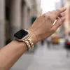 Apple Watch Dubaj óraszíj / rosegold-fehér / 44/45/46/49 mm