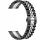 MYBANDZ Steel'o fém óraszíj / fekete-ezüst/ 20mm